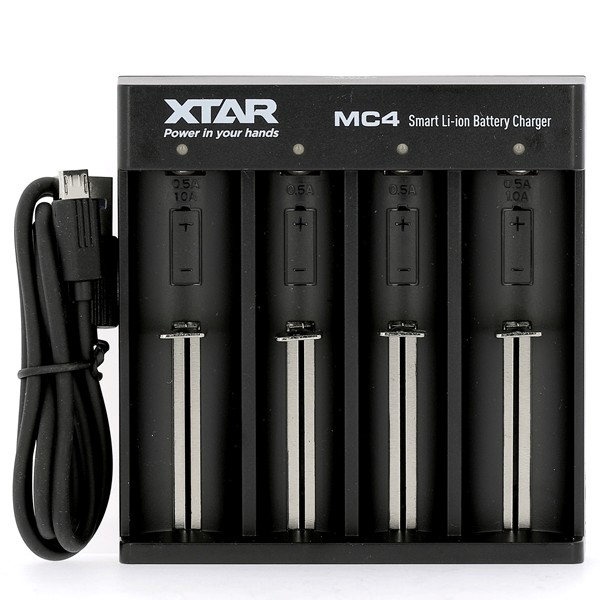 Chargeur 4 Accus MC4S par Xtar - Chargeur Compact - YouVape